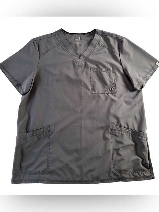 Cherokee Other - Cherokee Infinity Men's Gray Casual Scrub Top XL